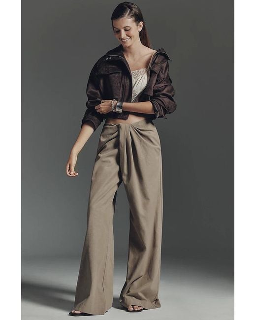 Bec & Bridge Black Bowen Drape Pants