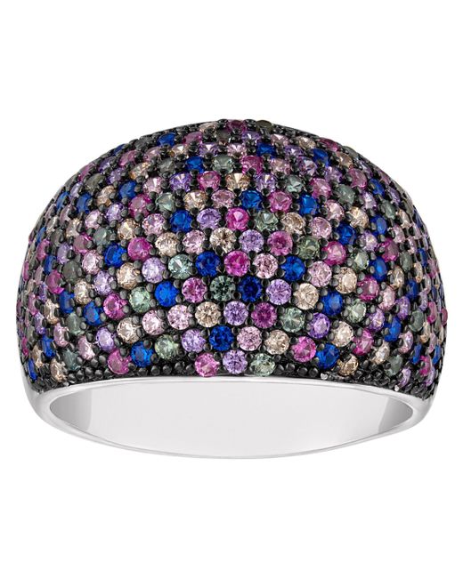 Designs by Gioelli Blue Sterling Cubic Zirconia Ring