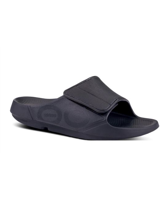 OOFOS Blue Ooahh Sport Flex Slide Sandal for men