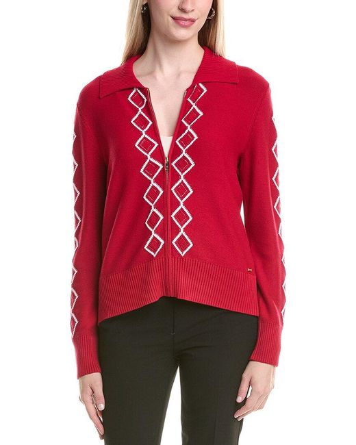 St. John Red Knit