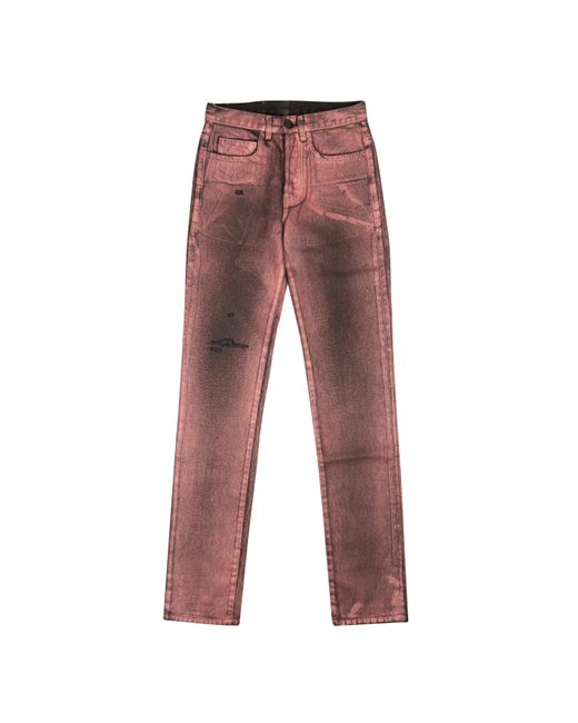 Sp5der Red Wash Jeans - Metallic for men