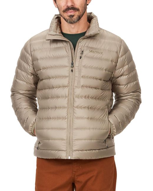 Marmot Gray Water Repellent Warm Puffer Jacket for men