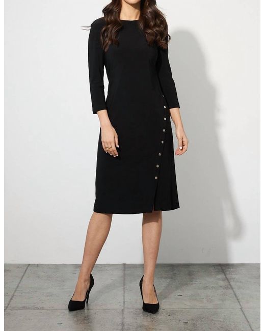 Joseph Ribkoff Black/Vanilla Dress Style 191040