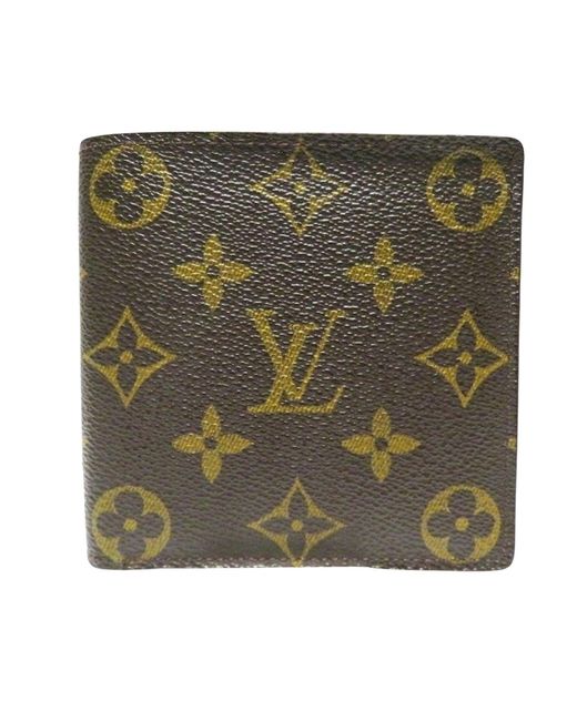 Louis Vuitton Green Marco Canvas Wallet (pre-owned)