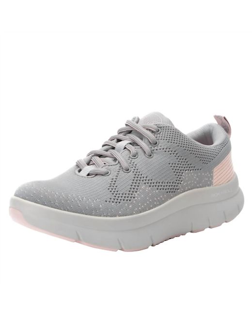 Alegria Gray Roll On Comfort Athletic Sneaker