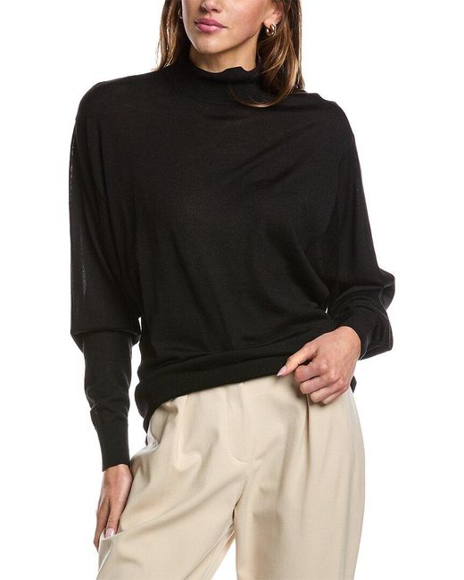 IRO Black Romea Wool & Silk-Blend Sweater