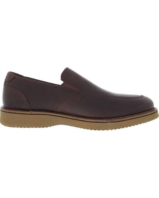 Dunham Brown Clyde Slip-On Shoes for men