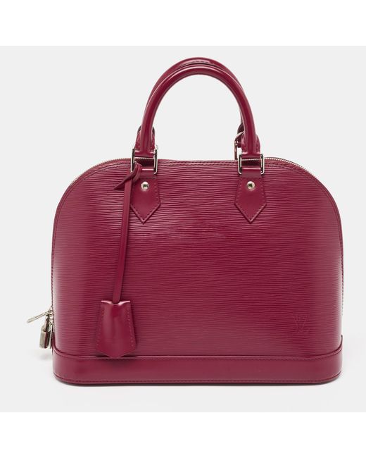 Louis Vuitton Red Fuchsia Epi Leather Alma Pm Bag