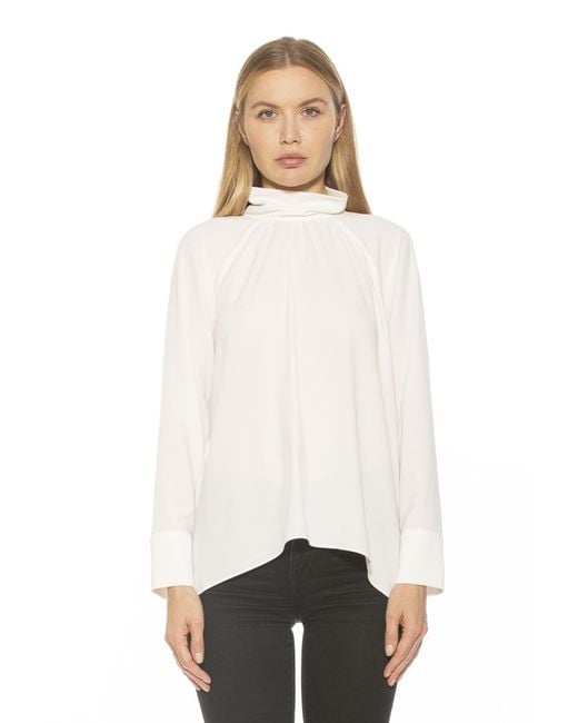 Alexia Admor White Danielle Blouse