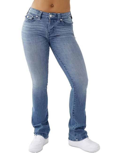 True Religion Blue Becca Mid-rise Medium Wash Bootcut Jeans