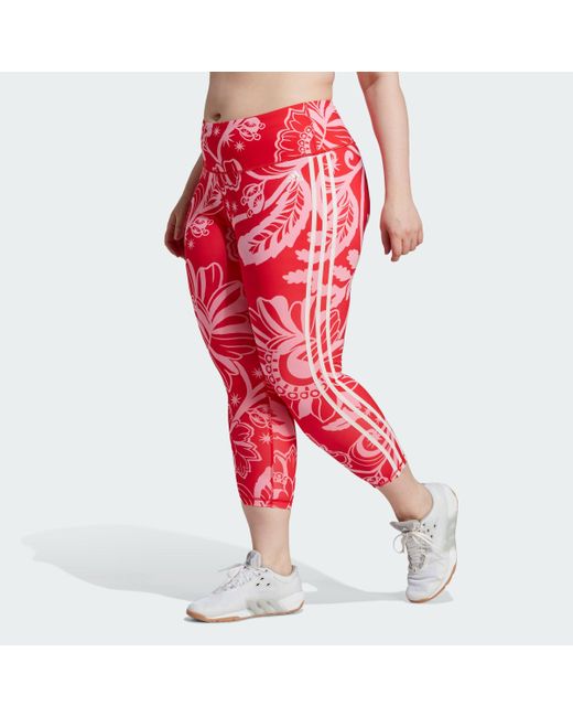 Adidas Red X Farm Rio 7/8 leggings (plus Size)
