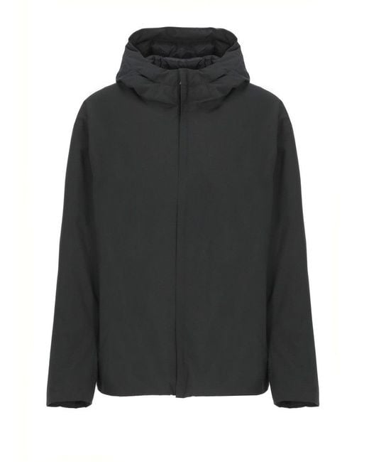 Herno Black Waterproof Matte Down Jacket for men