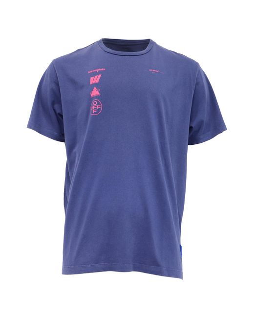 Off-White c/o Virgil Abloh Men's Blue Mariana De Silva T-Shirt