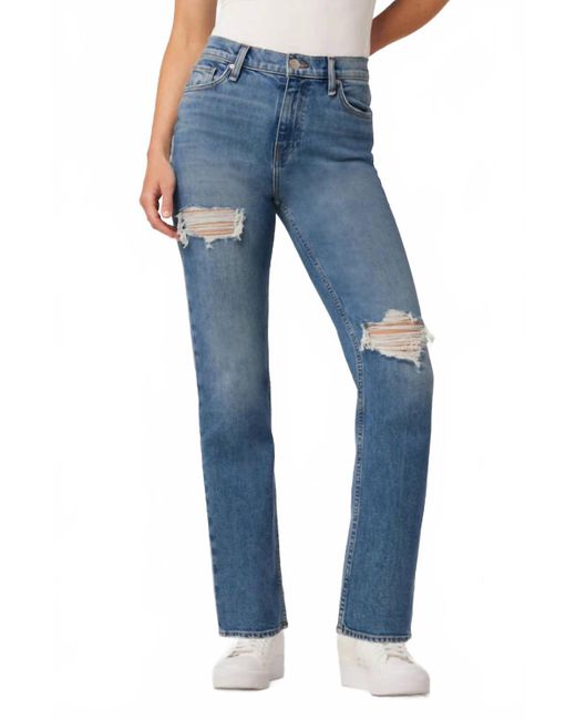 HUDSON Women's Remi High Rise Paper Bag Straight Leg Jeans - With Removable Belt - View #8