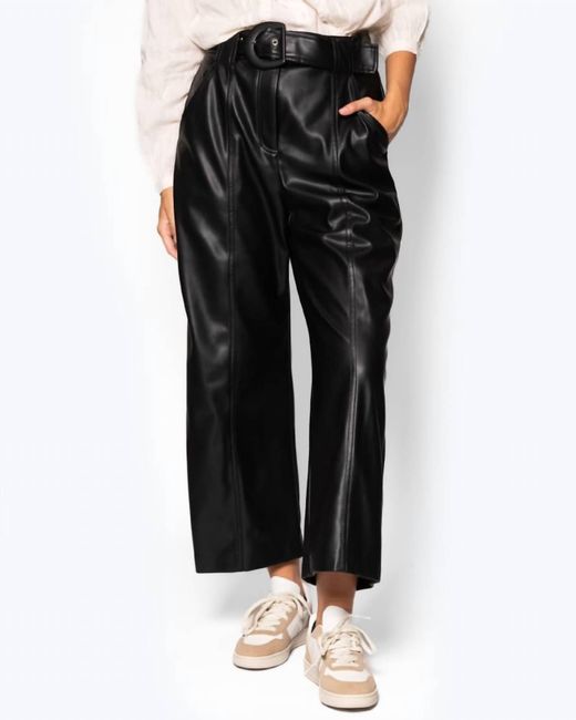 Suncoo Black Joy Leather Trouser
