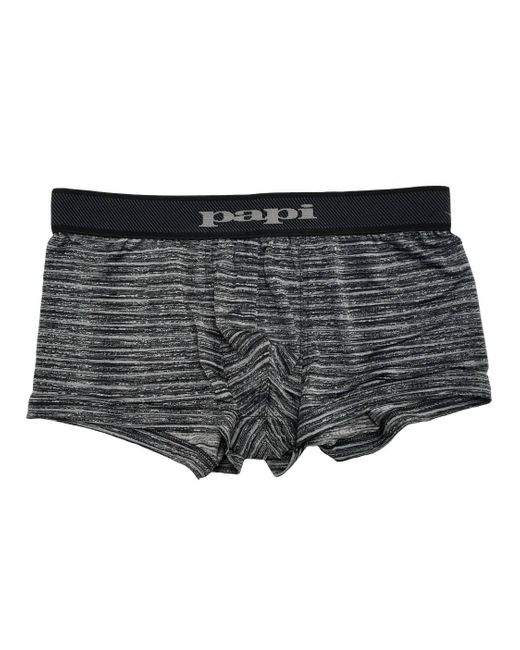 Papi Gray Stripe Trunk Underwear for men
