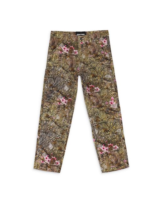 Sp5der Gray Camo Real Tree Work Straight-Fit Jeans for men