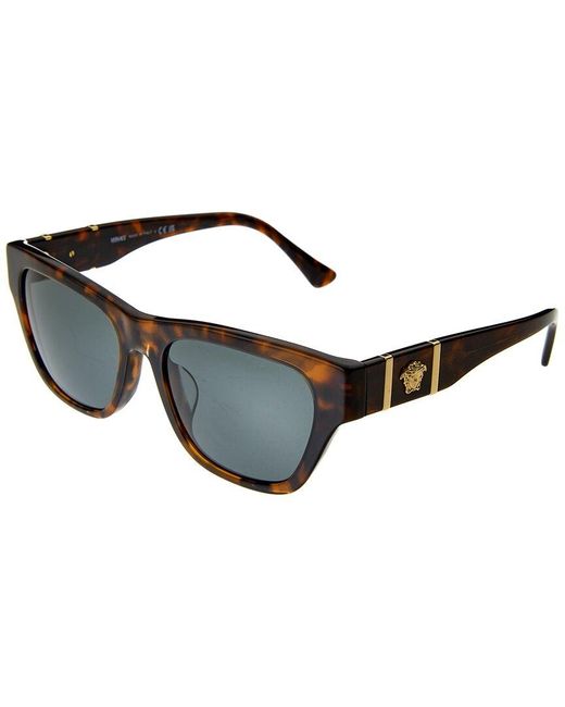 Versace Black Unisex Ve4457f 55mm Sunglasses for men