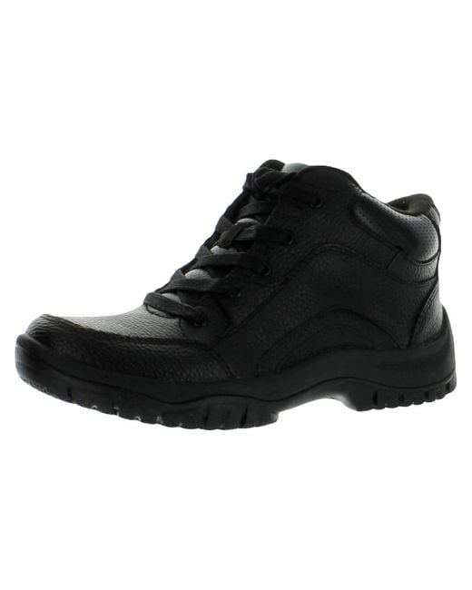 Dr. Scholls Black Charge Leather Comfort Work And Safety Shoes for men