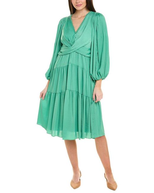 Kobi Halperin Green Vienna Midi Dress