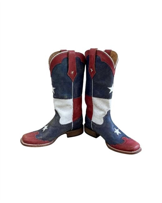 Roper Blue Square Toe Boots