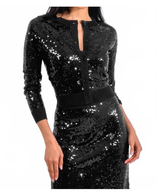 Gretchen Scott Black Twinkle Sweater
