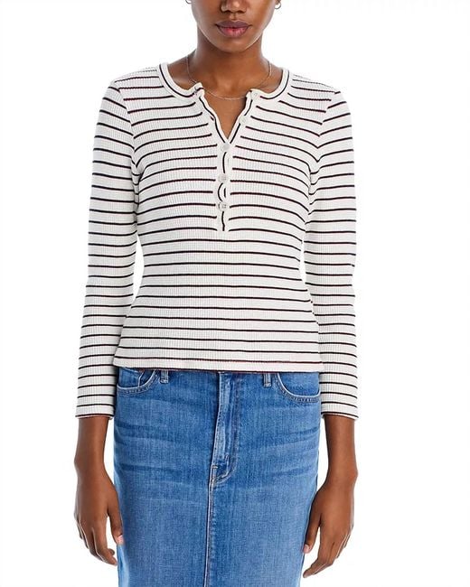 Mother White Itty Bitty Pixie Thermal Tee