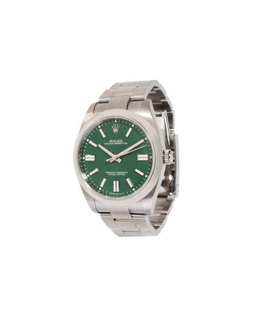 Rolex Green Oyster Perpetual 124300 Watch