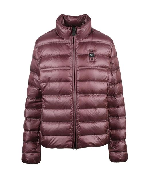 Blauer Red Quilted Polyamide Down Jacket