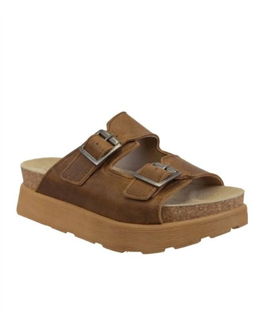 Otbt Brown Modulink Platform Sandals