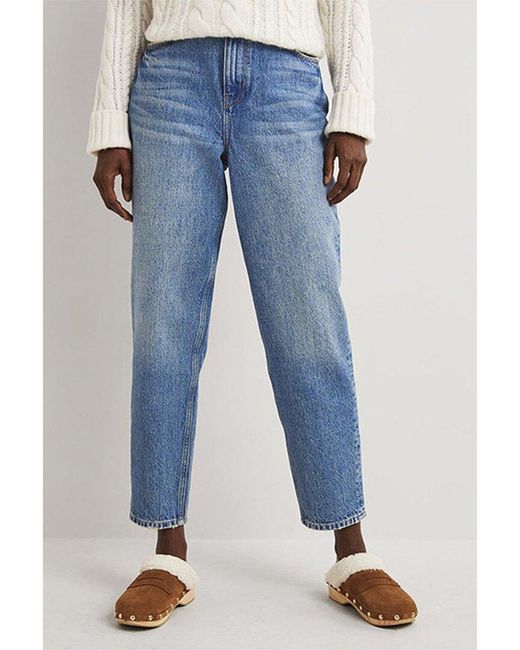 Boden Blue Tapered High-rise Jean