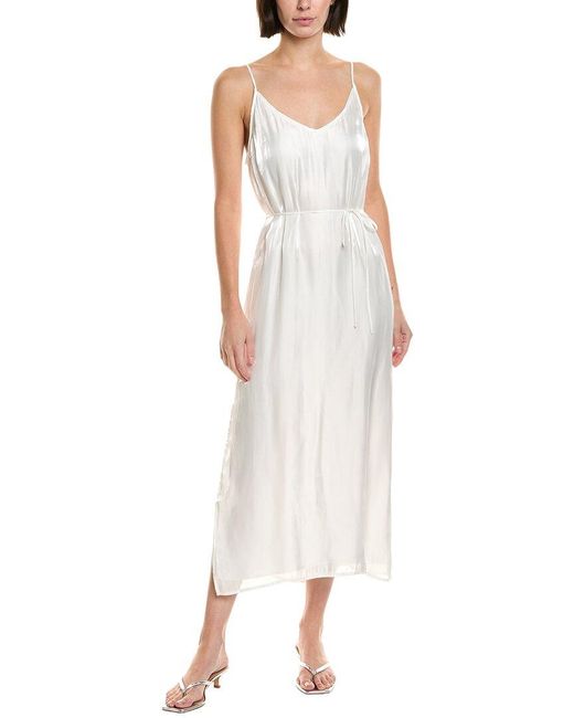 Bella Dahl White V-Neck Cami Shift Dress