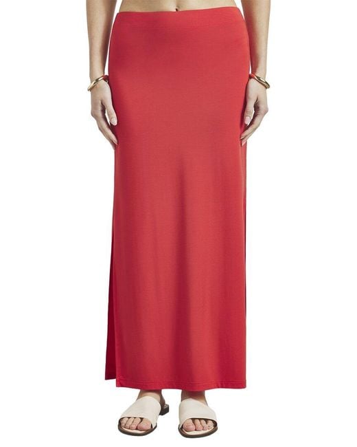Splendid Red Sunsoft Maxi Skirt