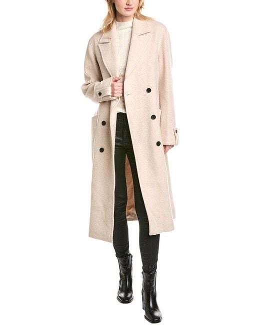 AllSaints Natural Millie Wool-blend Coat