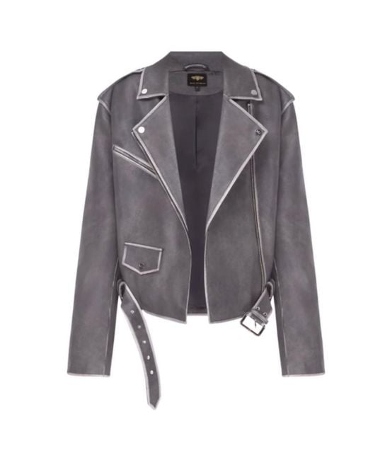 Alaska® Outerwear Gray Mars Vegan Leather Jacket