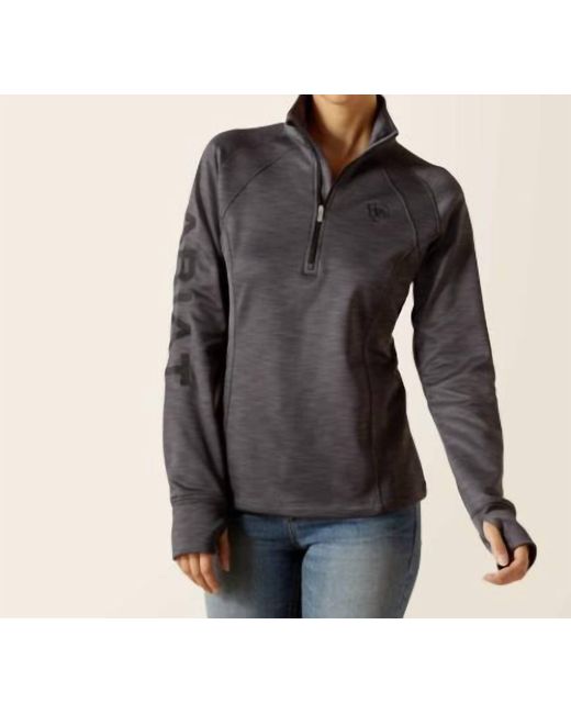 Ariat Gray Tek Team 1/2 Zip Sweatshirt