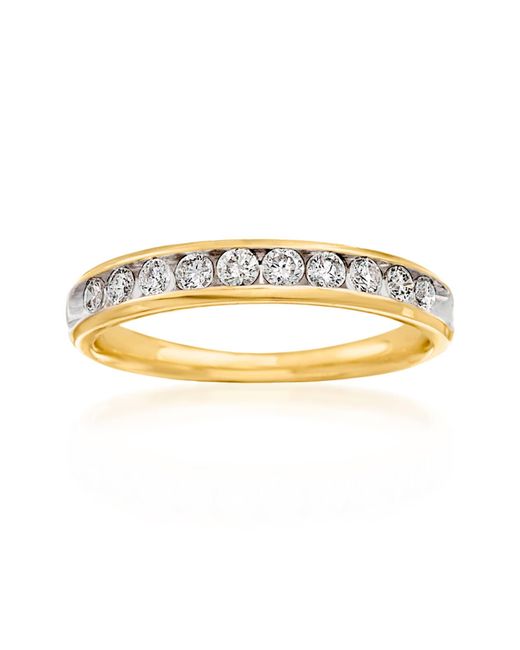 Ross-Simons Metallic Diamond Wedding Ring