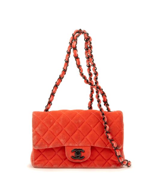 Chanel Red Classic Flap Small