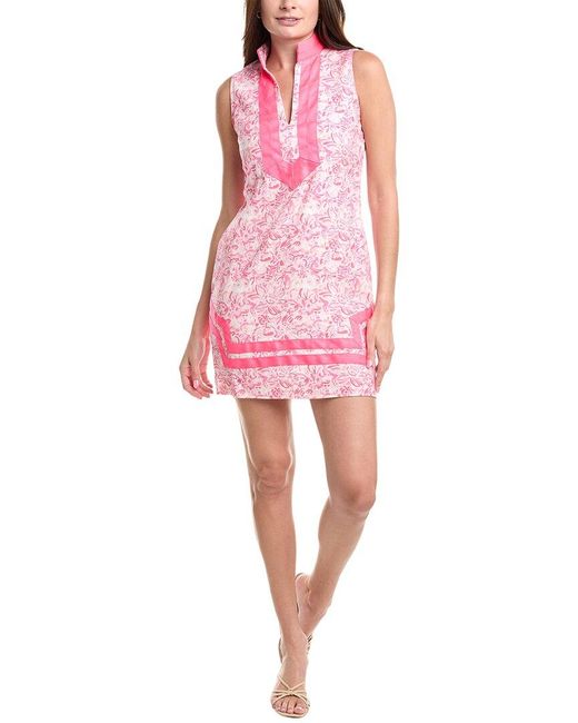 Sail To Sable Pink Classic Linen-Blend Tunic