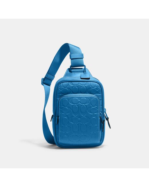 Coach Outlet Blue Track Pack 14