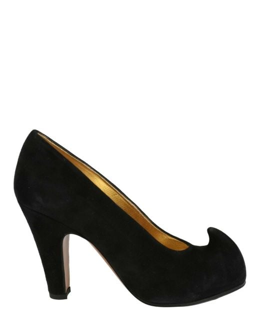 Ferragamo Black Gala Pumps