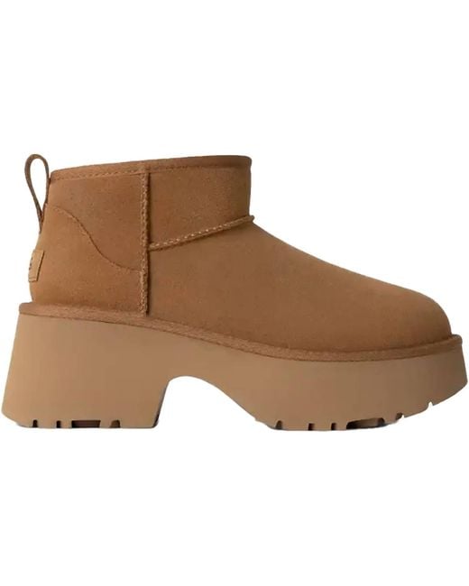 Ugg Brown Classic Ultra Mini New Heights Boot