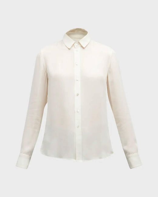 Nili Lotan White Gaia Slim Shirt