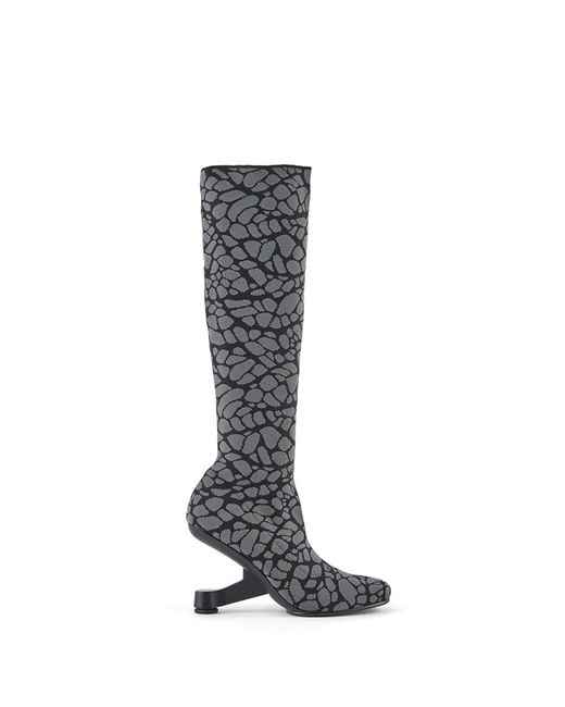United Nude Black Eamz Sock Boot