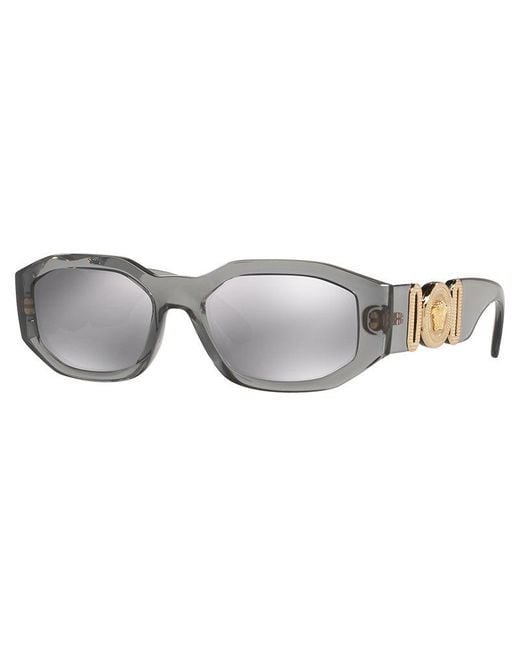 Versace Gray Sunglasses Plastic W/ Dark for men