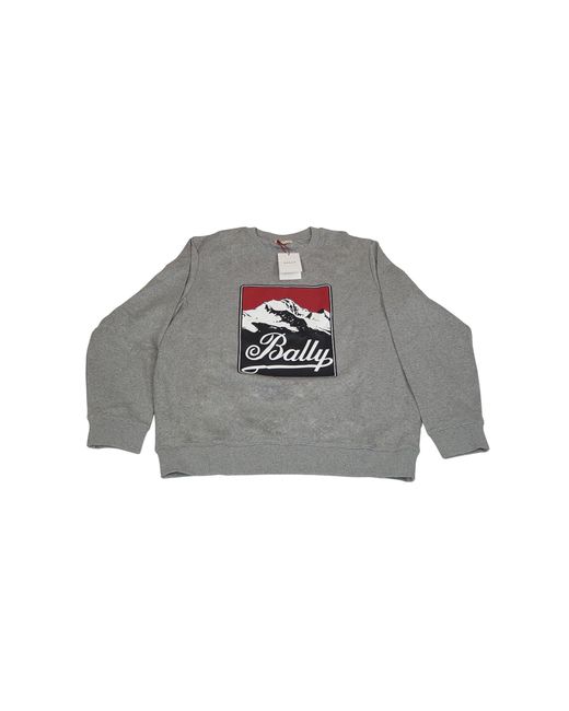 Bally Gray 6301179 Mountain Graphic Sweatshirt for men