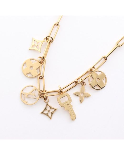 Louis Vuitton Metallic Collier Roman Holiday Necklace Gp Gold