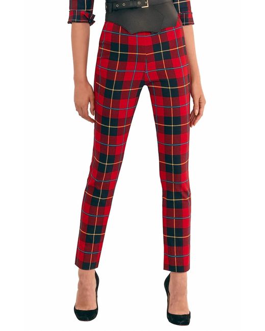 Gretchen Scott Red Gripeless Pull On Pant - Plaidly Cooper
