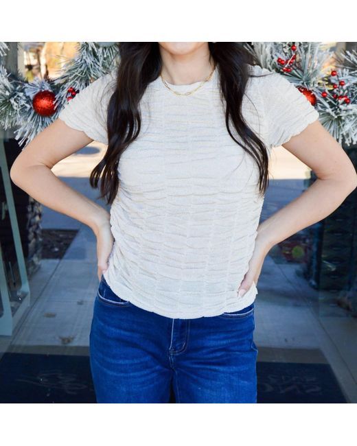 TCEC Blue Chic Ruched Top