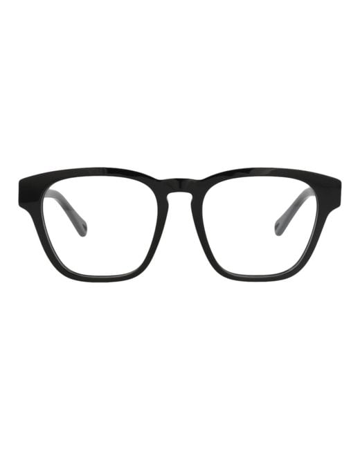Chloé Black Square-Frame Recycled Acetate Acetate Optical Frames